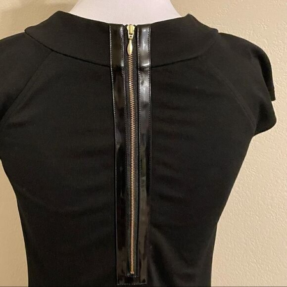 Cynthia Cynthia Steffe Mod Shift Dress Retro Black LBD Mini Sz 2 - Picture 7 of 12